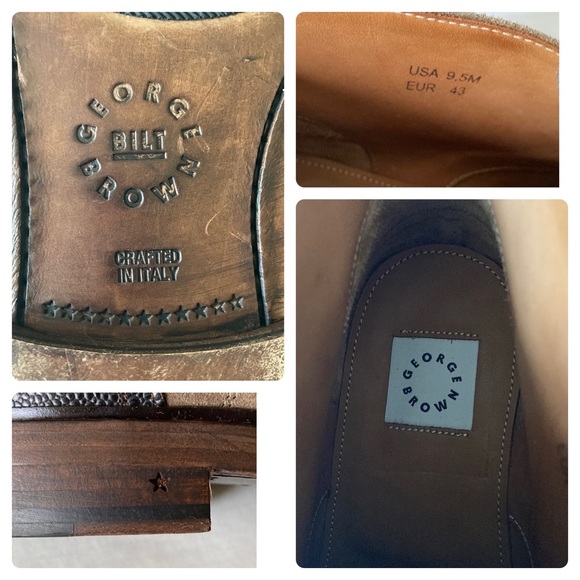 GEORGE BROWN Bilt Crafted in Italy, Suede Chukka Boots/Preowned - Picture 14 of 15